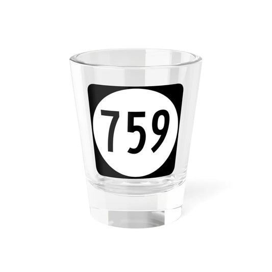 Circle sign 759 Virginia (Virginia) (Road Sign) Shot Glass 1.5oz 1.5oz - Go Mug Yourself