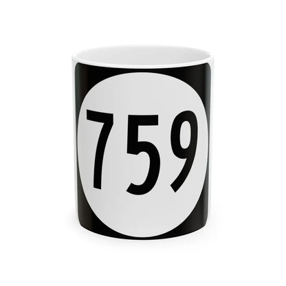 Circle sign 759 Virginia (Virginia) (Road Sign) White Coffee Mug 11oz - Go Mug Yourself