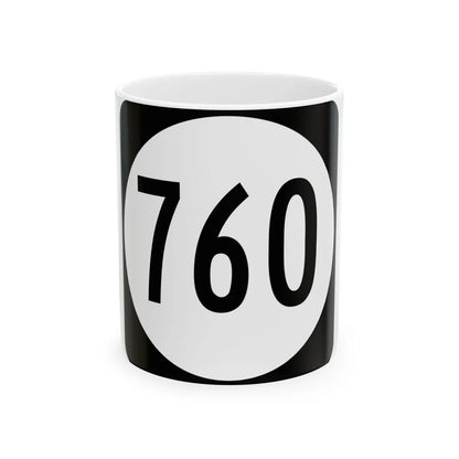 Circle sign 760 Virginia (Virginia) (Road Sign) White Coffee Mug 11oz - Go Mug Yourself