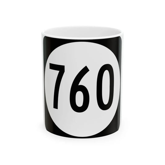 Circle sign 760 Virginia (Virginia) (Road Sign) White Coffee Mug 11oz - Go Mug Yourself