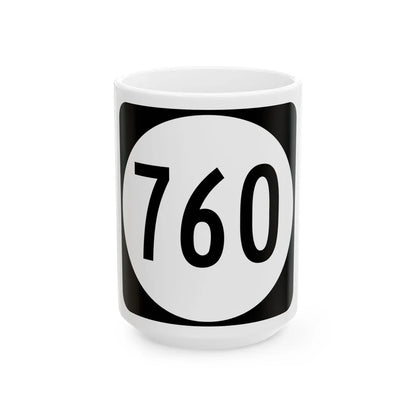 Circle sign 760 Virginia (Virginia) (Road Sign) White Coffee Mug 15oz - Go Mug Yourself
