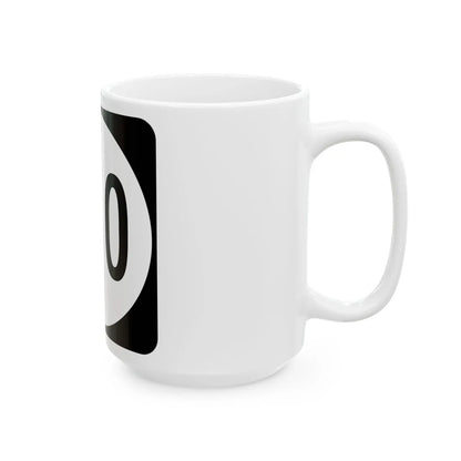 Circle sign 760 Virginia (Virginia) (Road Sign) White Coffee Mug - Go Mug Yourself