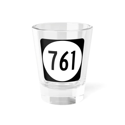 Circle sign 761 Virginia (Virginia) (Road Sign) Shot Glass 1.5oz 1.5oz - Go Mug Yourself