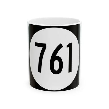 Circle sign 761 Virginia (Virginia) (Road Sign) White Coffee Mug 11oz - Go Mug Yourself
