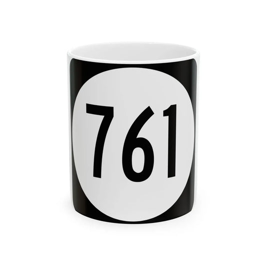 Circle sign 761 Virginia (Virginia) (Road Sign) White Coffee Mug 11oz - Go Mug Yourself