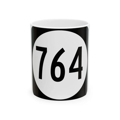 Circle sign 764 Virginia (Virginia) (Road Sign) White Coffee Mug 11oz - Go Mug Yourself