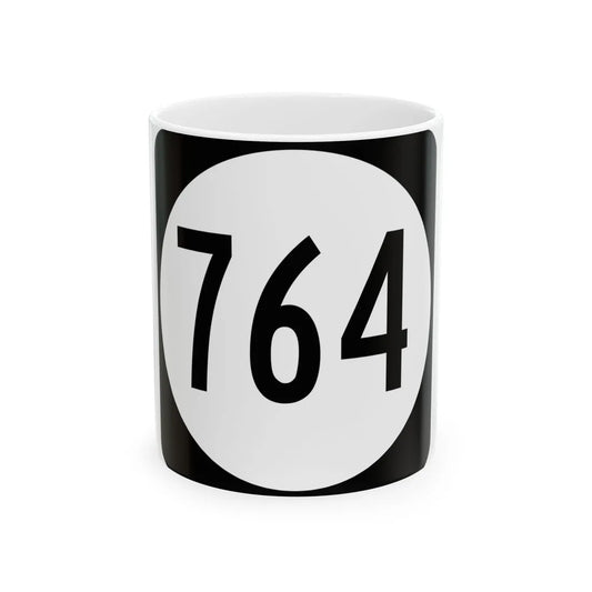 Circle sign 764 Virginia (Virginia) (Road Sign) White Coffee Mug 11oz - Go Mug Yourself