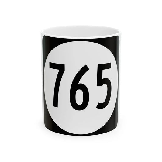 Circle sign 765 Virginia (Virginia) (Road Sign) White Coffee Mug 11oz - Go Mug Yourself