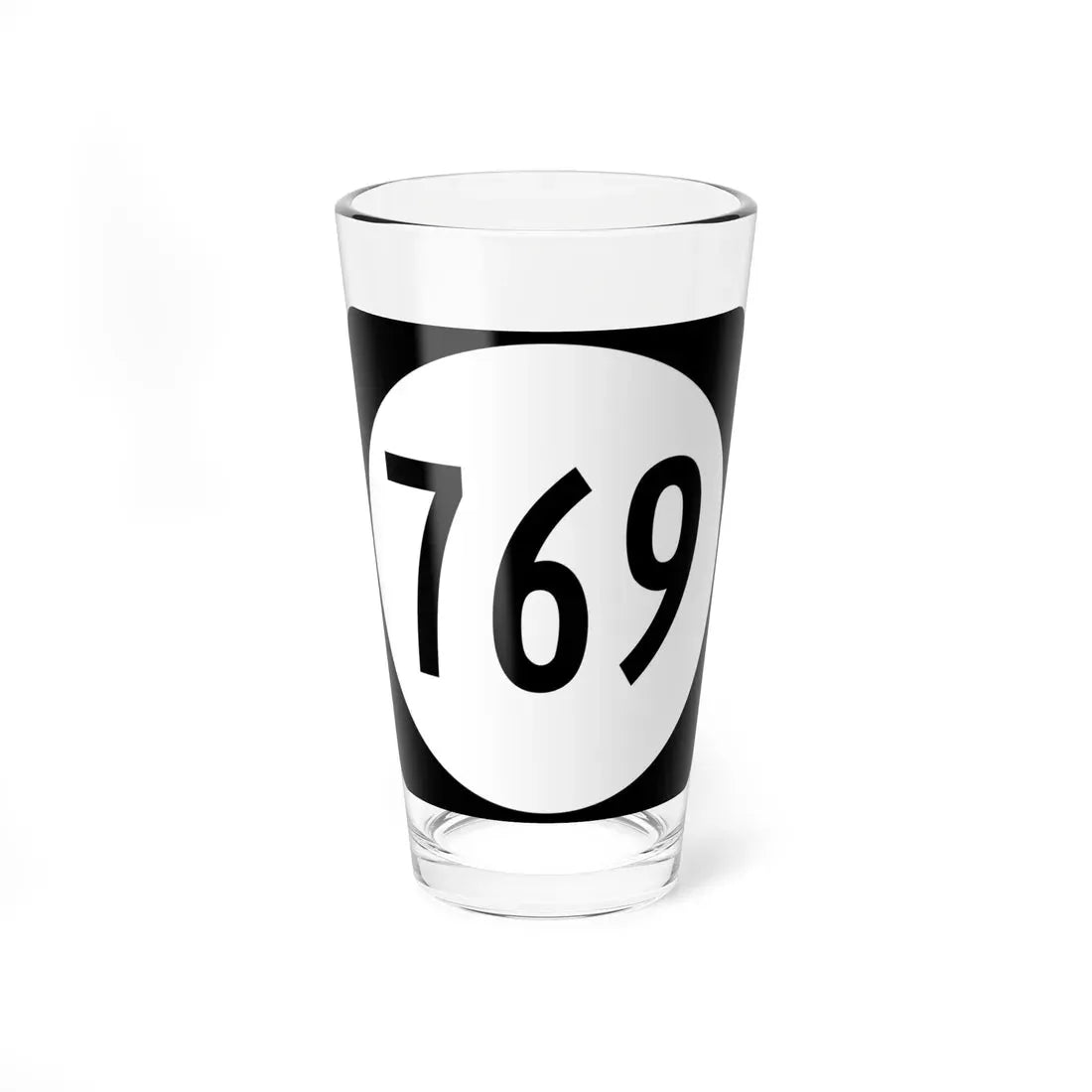 Circle sign 769 Virginia (Virginia) (Road Sign) Pint Glass 16oz 16oz - Go Mug Yourself