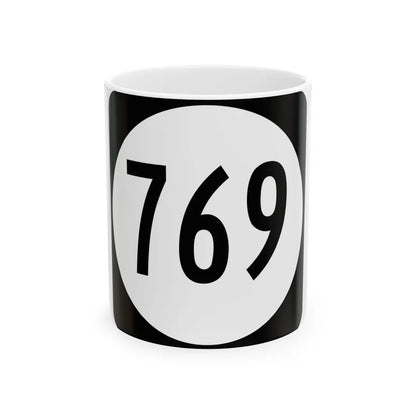 Circle sign 769 Virginia (Virginia) (Road Sign) White Coffee Mug 11oz - Go Mug Yourself