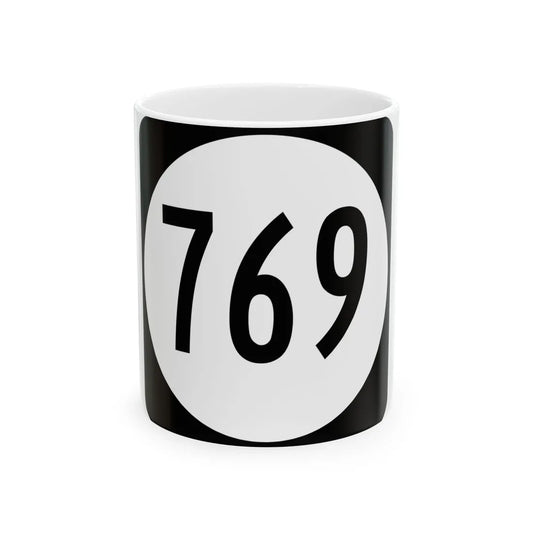Circle sign 769 Virginia (Virginia) (Road Sign) White Coffee Mug 11oz - Go Mug Yourself