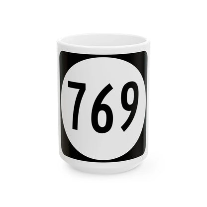 Circle sign 769 Virginia (Virginia) (Road Sign) White Coffee Mug 15oz - Go Mug Yourself