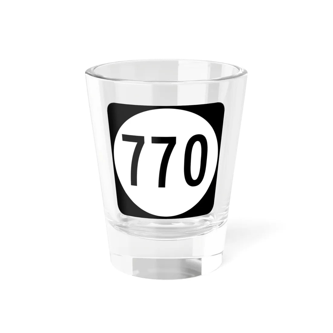 Circle sign 770 Virginia (Virginia) (Road Sign) Shot Glass 1.5oz 1.5oz - Go Mug Yourself