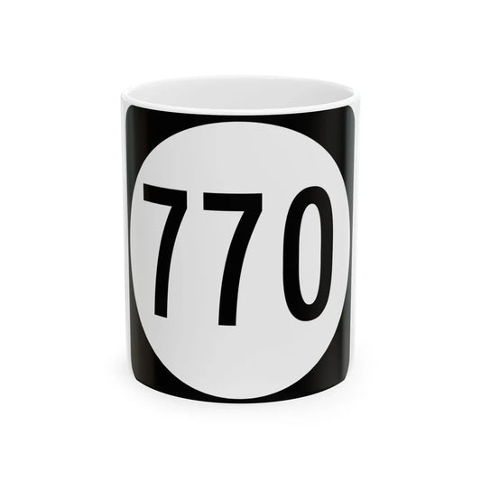 Circle sign 770 Virginia (Virginia) (Road Sign) White Coffee Mug 11oz - Go Mug Yourself