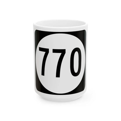 Circle sign 770 Virginia (Virginia) (Road Sign) White Coffee Mug 15oz - Go Mug Yourself
