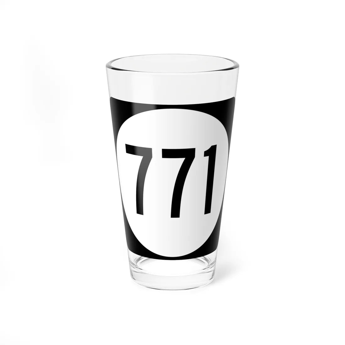 Circle sign 771 Virginia (Virginia) (Road Sign) Pint Glss 16oz 16oz - Go Mug Yourself