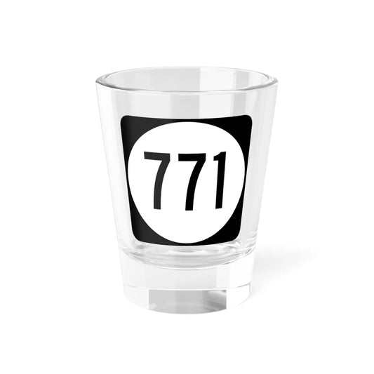 Circle sign 771 Virginia (Virginia) (Road Sign) Shot Glass 1.5oz 1.5oz - Go Mug Yourself