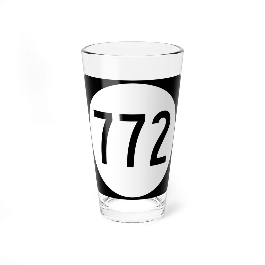Circle sign 772 Virginia (Virginia) (Road Sign) Pint Glss 16oz 16oz - Go Mug Yourself