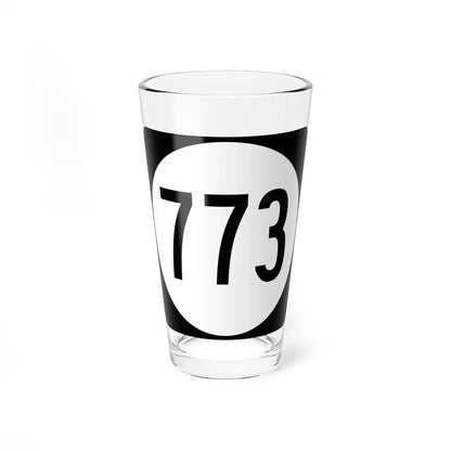 Circle sign 773 Virginia (Virginia) (Road Sign) Pint Glass 16oz 16oz - Go Mug Yourself