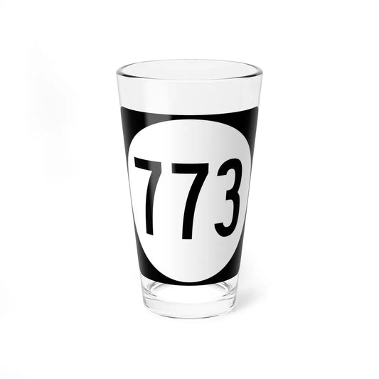Circle sign 773 Virginia (Virginia) (Road Sign) Pint Glass 16oz 16oz - Go Mug Yourself