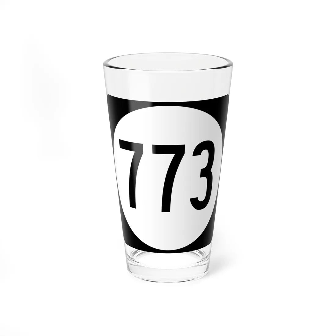 Circle sign 773 Virginia (Virginia) (Road Sign) Pint Glss 16oz 16oz - Go Mug Yourself