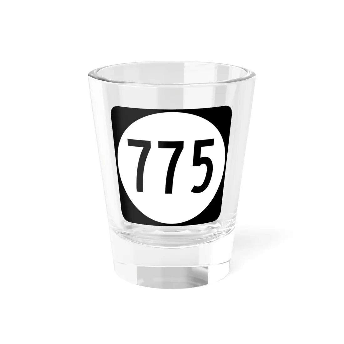 Circle sign 775 Virginia (Virginia) (Road Sign) Shot Glass 1.5oz 1.5oz - Go Mug Yourself