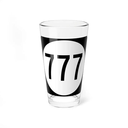 Circle sign 777 Virginia (Virginia) (Road Sign) Pint Glss 16oz 16oz - Go Mug Yourself