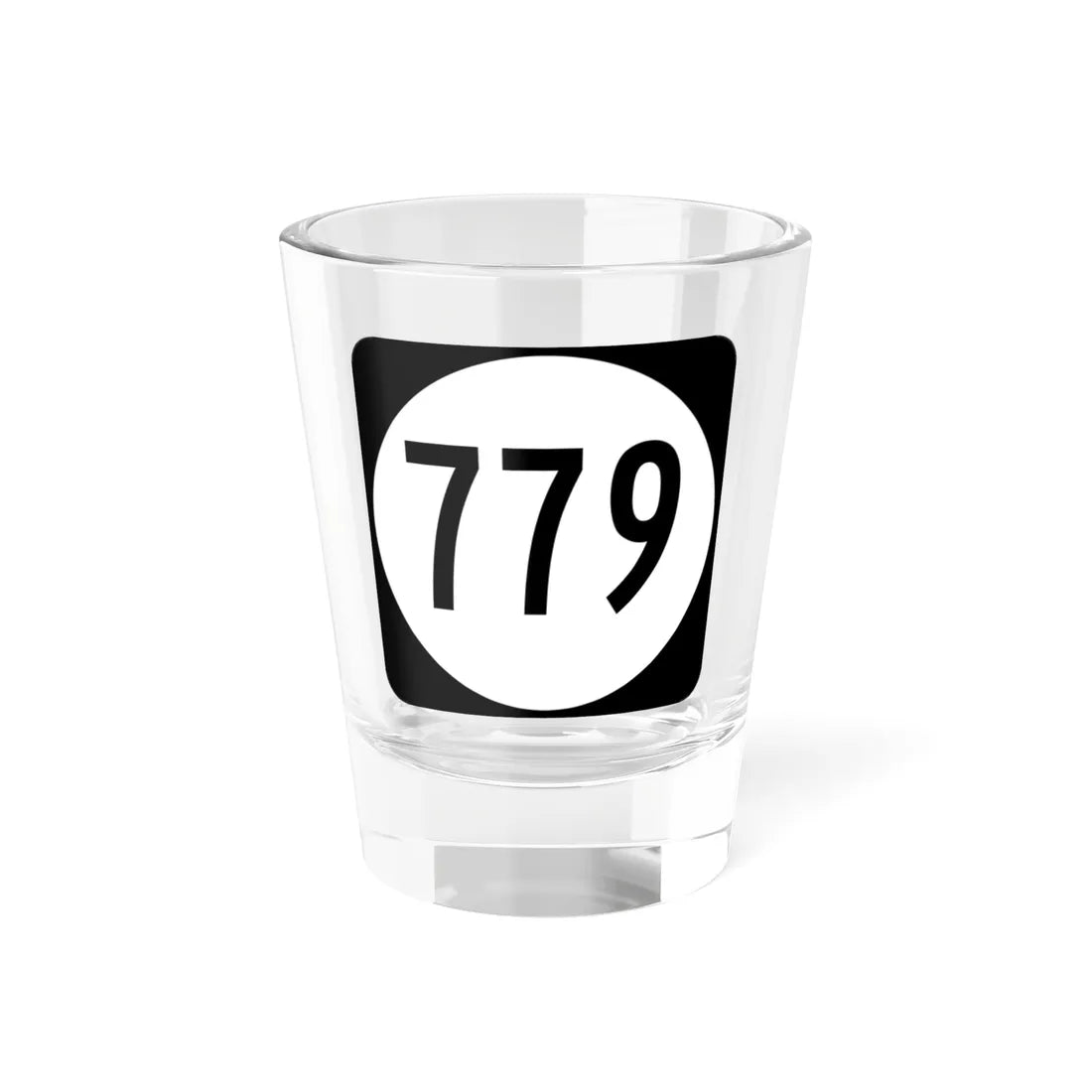 Circle sign 779 Virginia (Virginia) (Road Sign) Shot Glass 1.5oz 1.5oz - Go Mug Yourself
