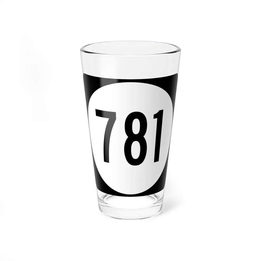 Circle sign 781 Virginia (Virginia) (Road Sign) Pint Glss 16oz 16oz - Go Mug Yourself