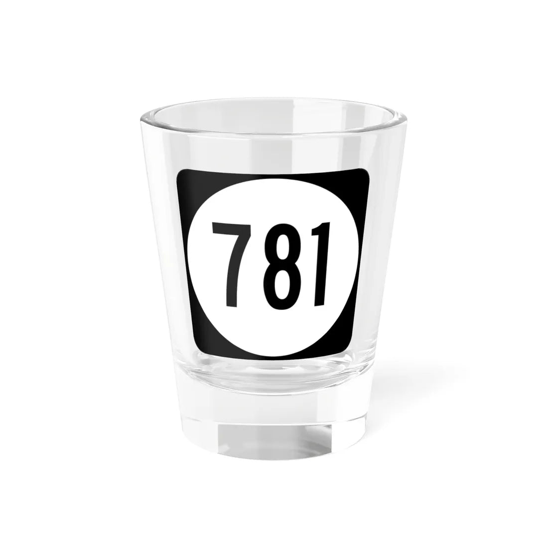 Circle sign 781 Virginia (Virginia) (Road Sign) Shot Glass 1.5oz 1.5oz - Go Mug Yourself
