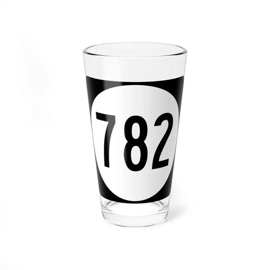 Circle sign 782 Virginia (Virginia) (Road Sign) Pint Glass 16oz 16oz - Go Mug Yourself