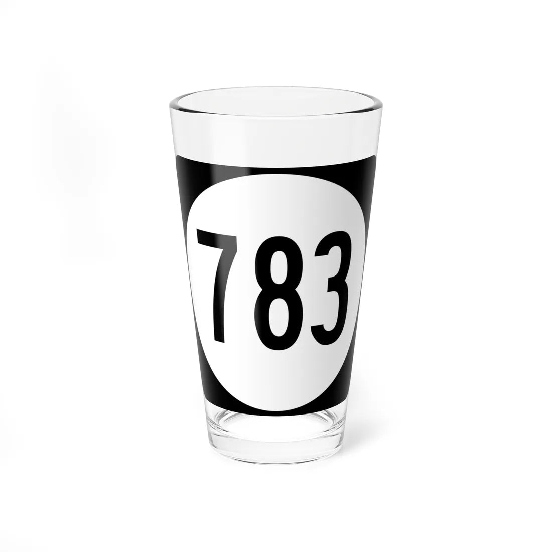Circle sign 783 Virginia (Virginia) (Road Sign) Pint Glss 16oz 16oz - Go Mug Yourself
