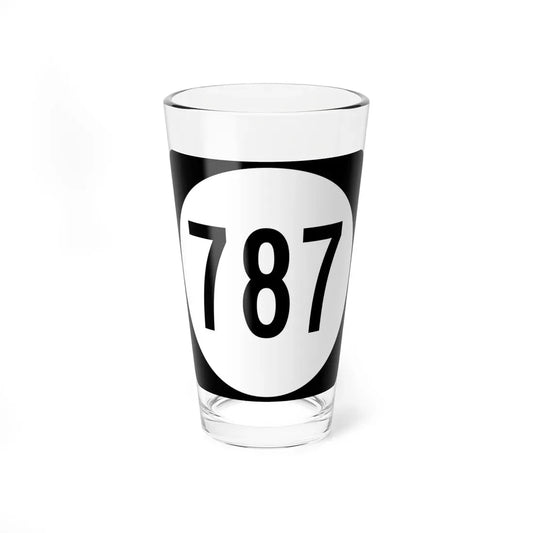 Circle sign 787 Virginia (Virginia) (Road Sign) Pint Glass 16oz 16oz - Go Mug Yourself