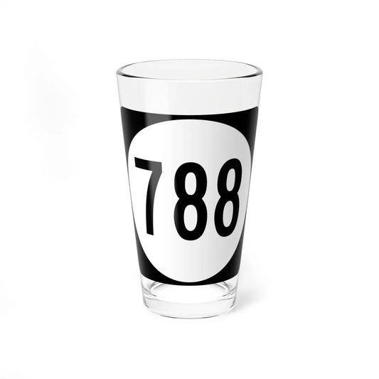 Circle sign 788 Virginia (Virginia) (Road Sign) Pint Glass 16oz 16oz - Go Mug Yourself
