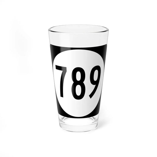 Circle sign 789 Virginia (Virginia) (Road Sign) Pint Glass 16oz 16oz - Go Mug Yourself