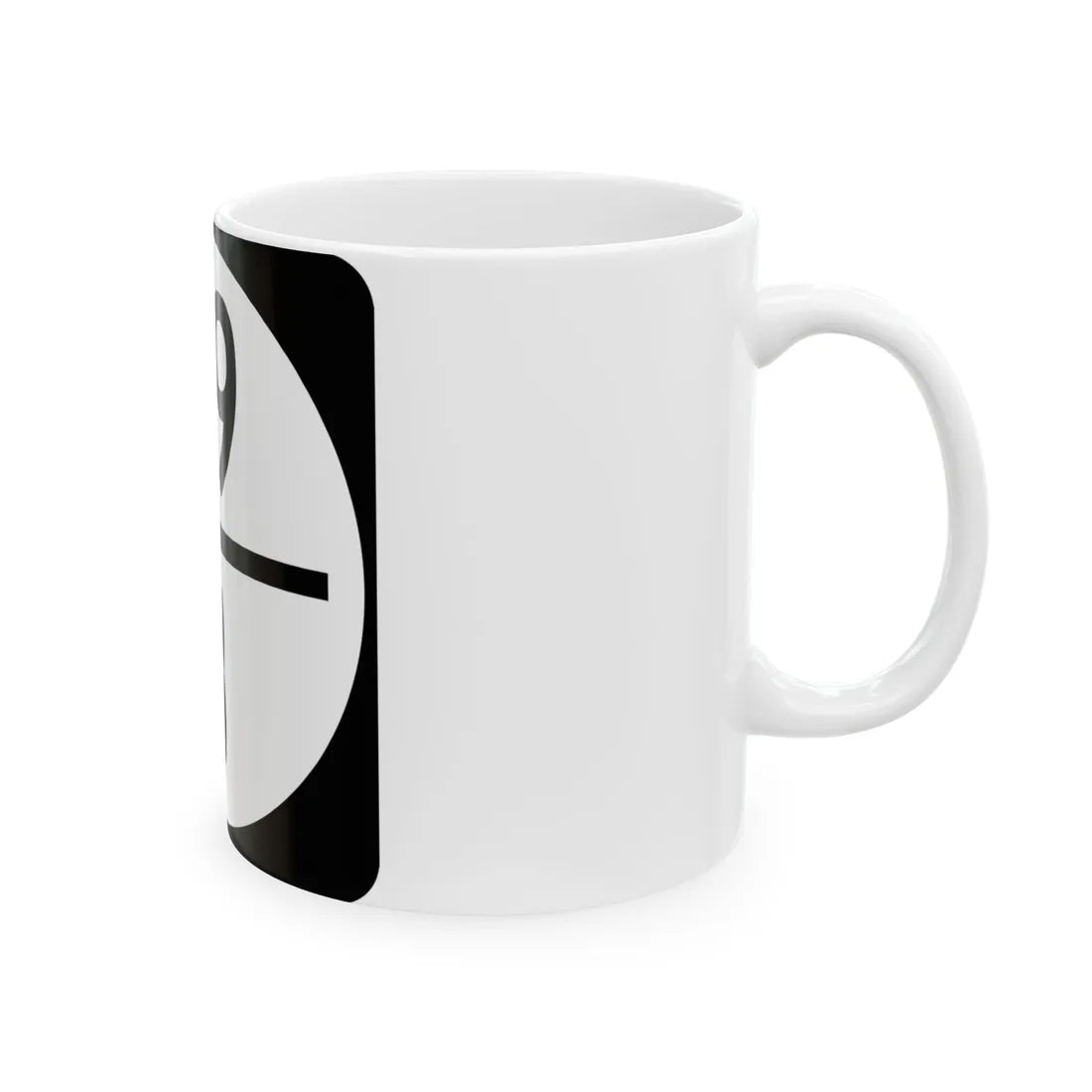 Circle sign 79-3 (Virginia) (Road Sign) White Coffee Mug - Go Mug Yourself