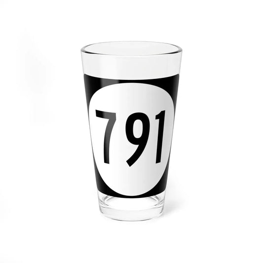 Circle sign 791 Virginia (Virginia) (Road Sign) Pint Glass 16oz 16oz - Go Mug Yourself