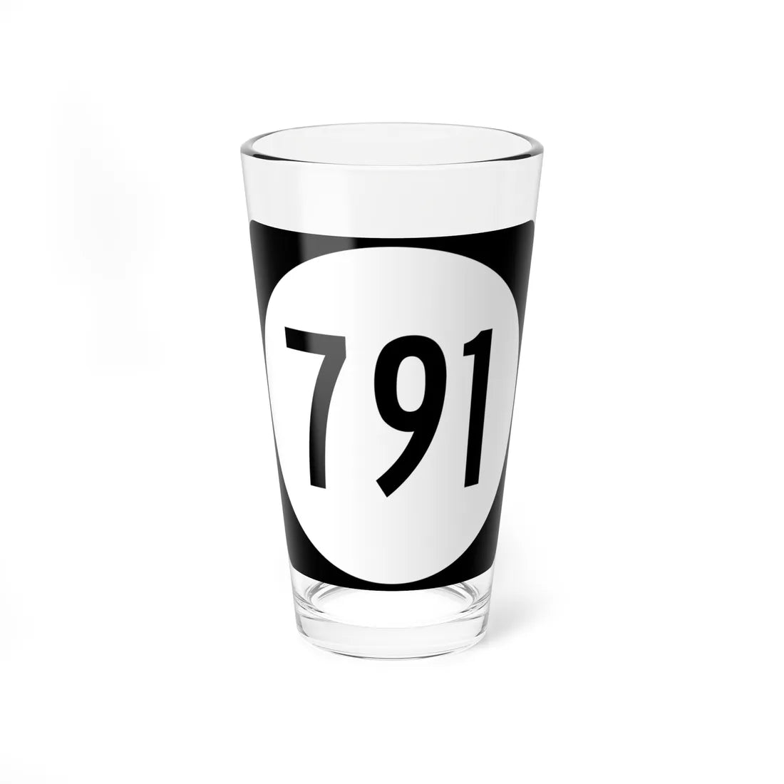 Circle sign 791 Virginia (Virginia) (Road Sign) Pint Glss 16oz 16oz - Go Mug Yourself