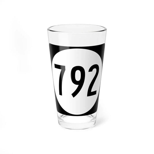 Circle sign 792 Virginia (Virginia) (Road Sign) Pint Glass 16oz 16oz - Go Mug Yourself