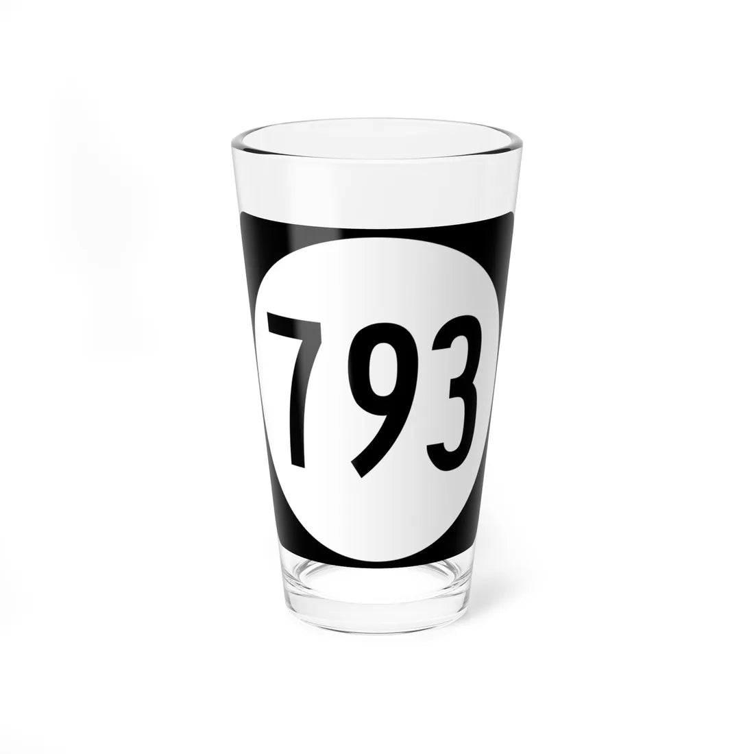 Circle sign 793 Virginia (Virginia) (Road Sign) Pint Glss 16oz 16oz - Go Mug Yourself