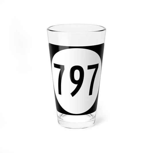Circle sign 797 Virginia (Virginia) (Road Sign) Pint Glass 16oz 16oz - Go Mug Yourself
