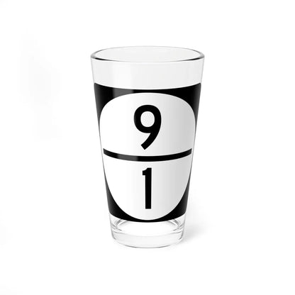 Circle sign 9-1 (Virginia) (Road Sign) Pint Glass 16oz 16oz - Go Mug Yourself