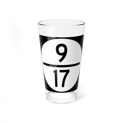 Circle sign 9-17 (Virginia) (Road Sign) Pint Glass 16oz 16oz - Go Mug Yourself