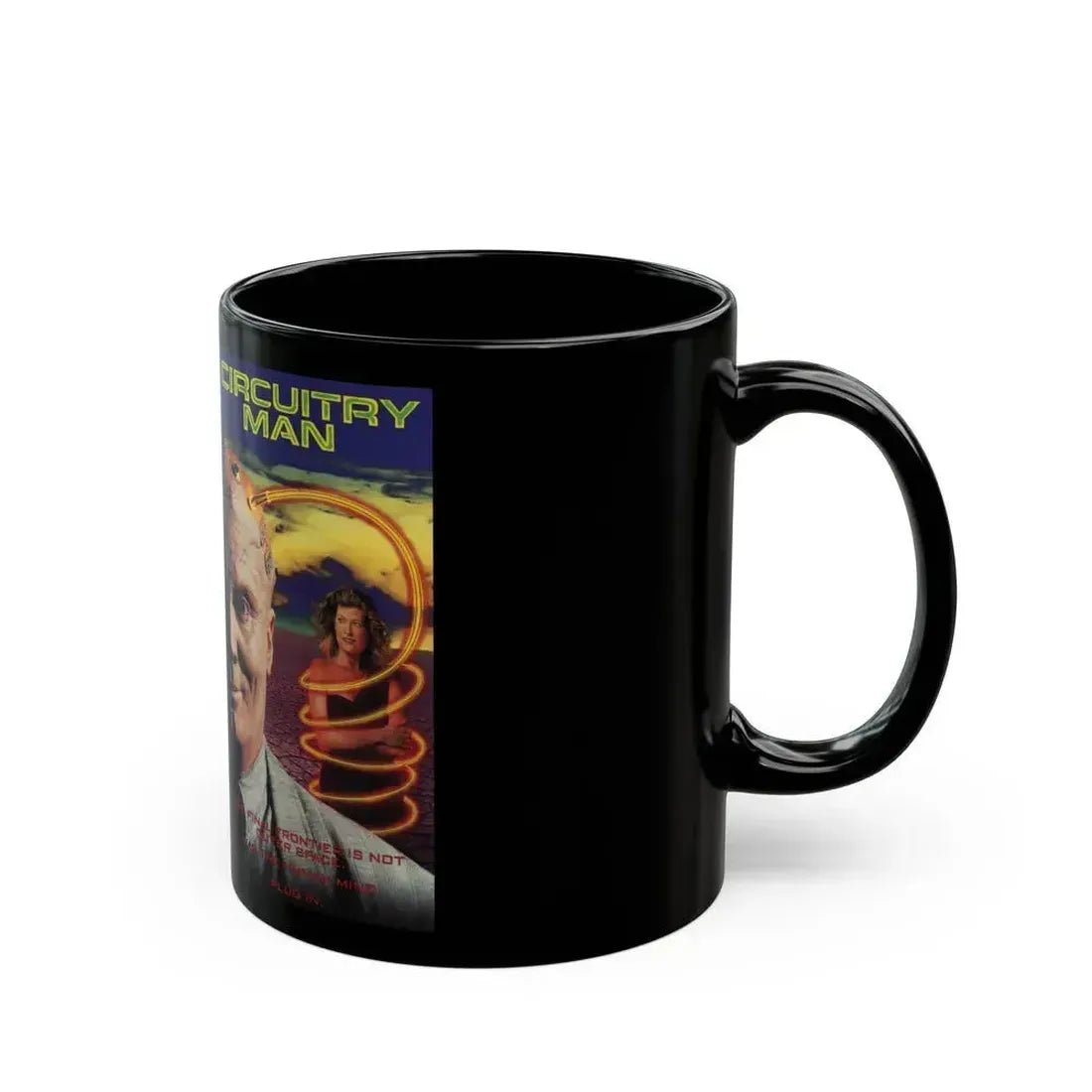 CIRCUITRY MAN VERSION 2 (VHS COVER) - Black Coffee Mug - Go Mug Yourself