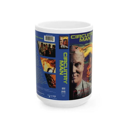 CIRCUITRY MAN VERSION 2 (VHS COVER) - White Coffee Mug 15oz - Go Mug Yourself