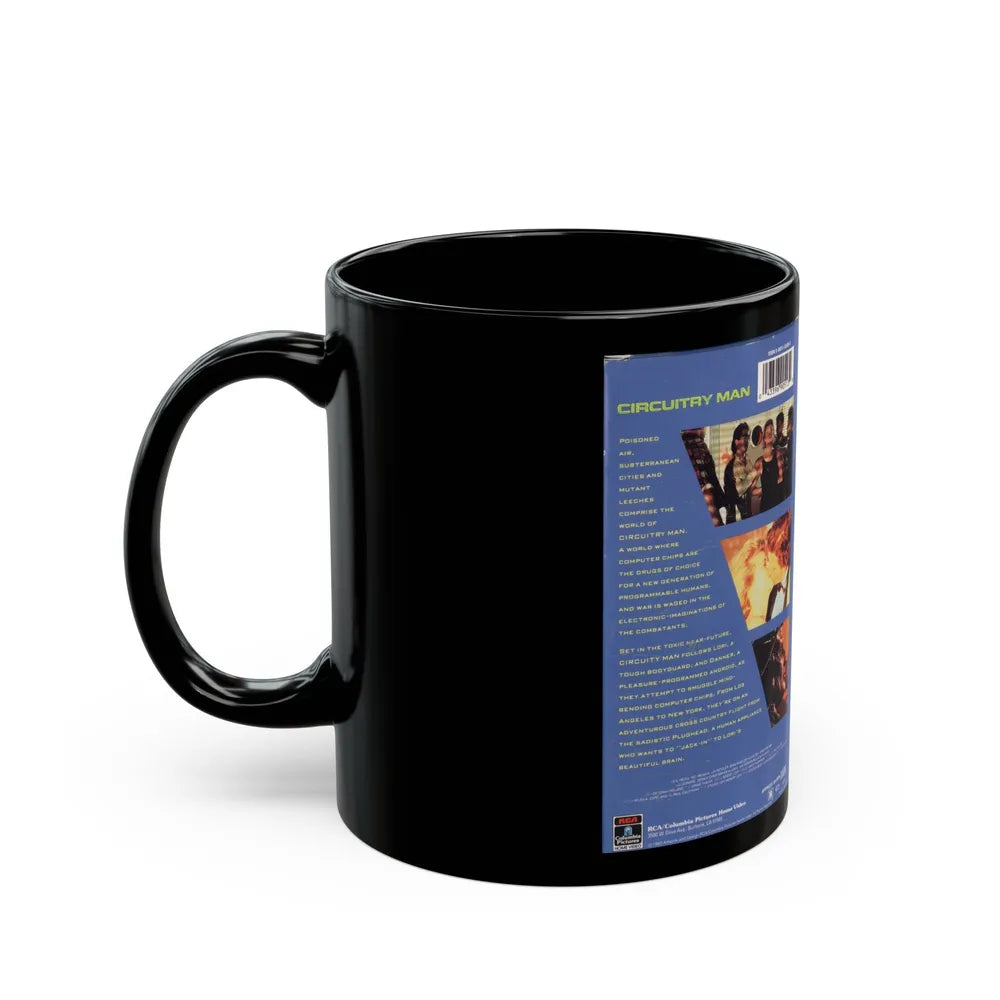 CIRCUITRY MAN (VHS COVER) - Black Coffee Mug-Go Mug Yourself