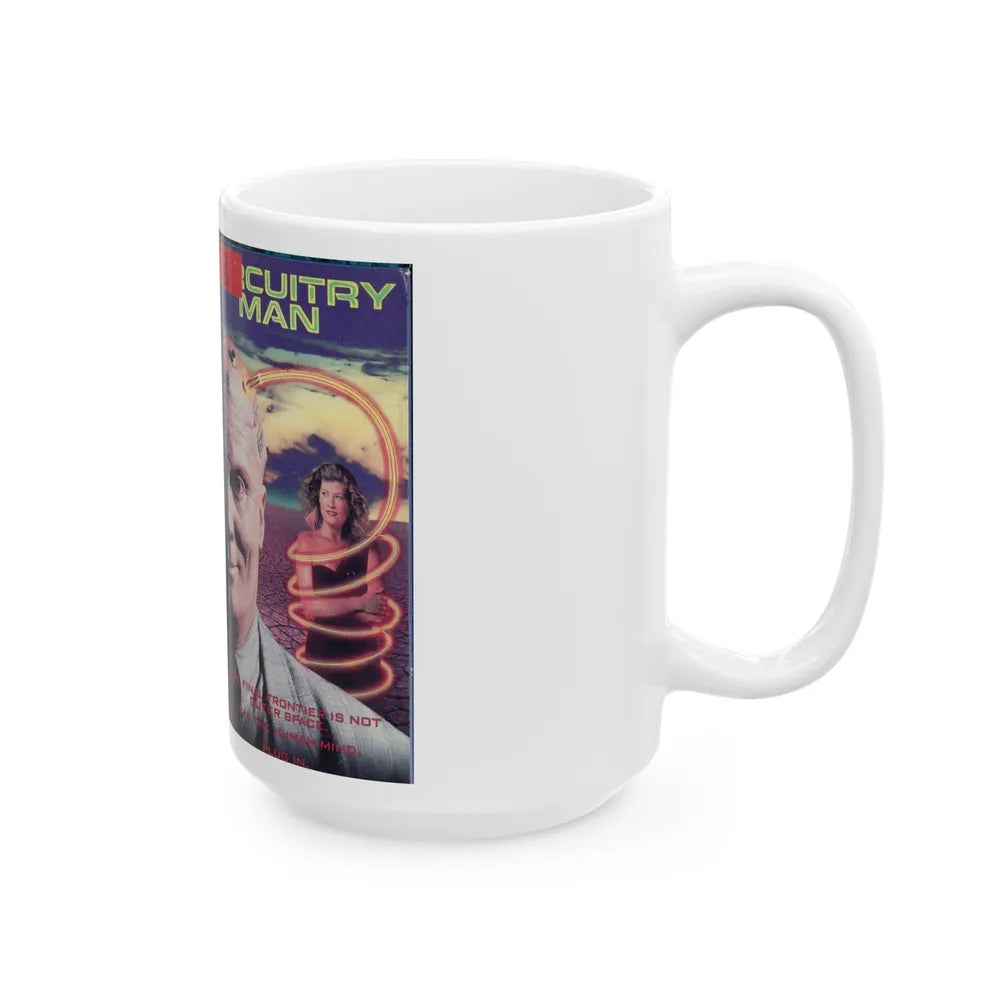 CIRCUITRY MAN (VHS COVER) - White Coffee Mug-Go Mug Yourself