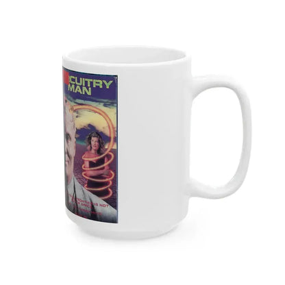 CIRCUITRY MAN (VHS COVER) - White Coffee Mug - Go Mug Yourself