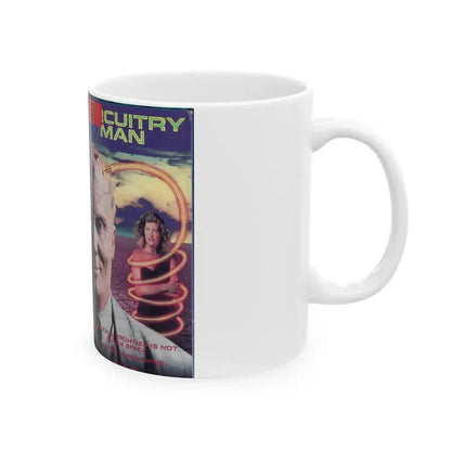 CIRCUITRY MAN (VHS COVER) - White Coffee Mug - Go Mug Yourself