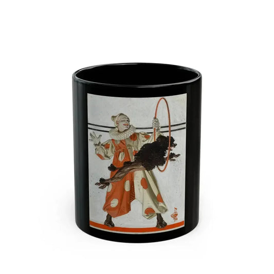 Circus Dog, The Saturday Evening Post, July 29, 1922 - Black Coffee Mug 11oz - Go Mug Yourself